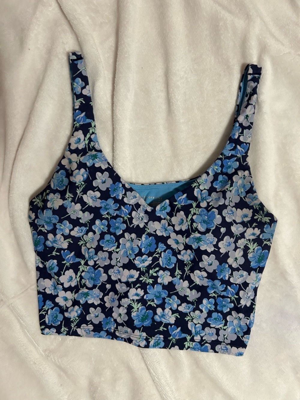 Aerie Offline Floral  Sports Tank Top Medium Activewear